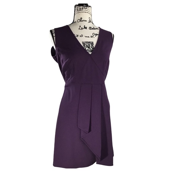 GAP - Cascading Sleeveless Sheath Dress in Plum - Size 6 EUC - Picture 2 of 14